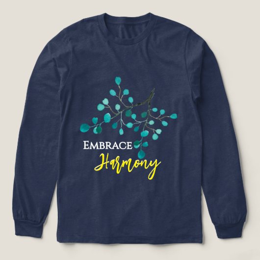 Omarm Harmonie Abstracte Takken T-shirt (Voorkant)