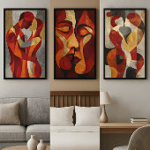 Omarm hen – moderne silhouetliefhebbers kunst in r poster