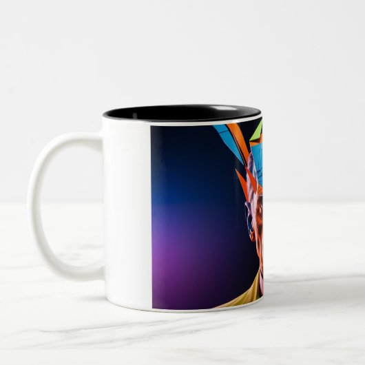 Omarm het Abstracte: de Mok van het gezicht van de (Links)