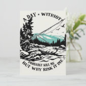 Omarm het buitenleven: een dag zonder Gevist Kaart (Staand voorkant)