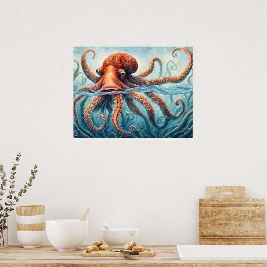 Omarm het diepe poster (Keuken)