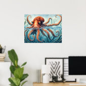 Omarm het diepe poster (Thuiskantoor)