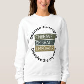 Omarm het enigma, los het mysterie op trui (Voorkant)