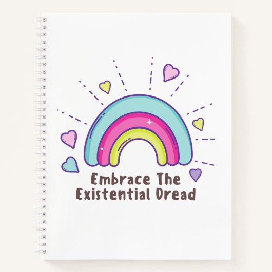 Omarm het Existential Dread Notitieboek (Voorkant)