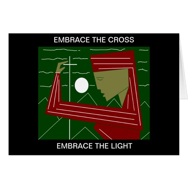OMARM HET KRUIS OMARM HET LICHT (Voorkant Horizontaal)