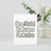 Omarm het moment: Hakuna Matata Ash Grey Text Briefkaart (Staand voorkant)