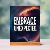 Omarm het onverwachte acryl bord (Neutraal)