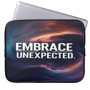 Omarm het onverwachte laptop sleeve