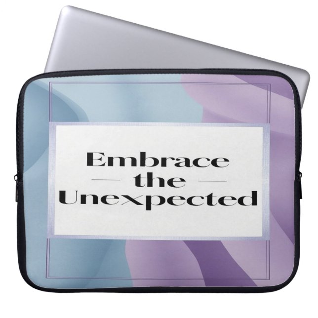 Omarm het onverwachte optie 3 laptop sleeve (Voorkant)