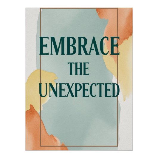 Omarm het onverwachte optie 3 perfect poster (Voorkant)