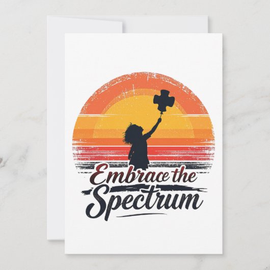Omarm het Spectrum Autisme Bewustzijn Aankondiging (Voorkant)
