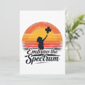 Omarm het Spectrum Autisme Bewustzijn Aankondiging (Staand voorkant)