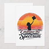 Omarm het Spectrum Autisme Bewustzijn Aankondiging (Voorkant / Achterkant)