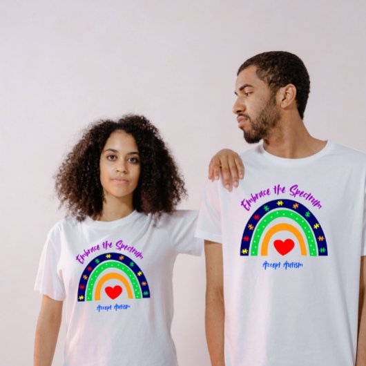 Omarm het spectrum - Autisme Bewustzijn T-shirt