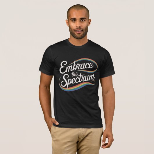 Omarm het spectrum t-shirt (Voorkant volledig)