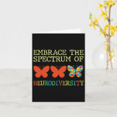 Omarm het spectrum van neurodiversiteit en autisme kaart (Gele Bloem)