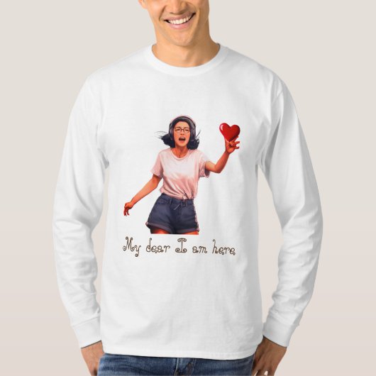 Omarm het T-shirt Bericht (Voorkant)