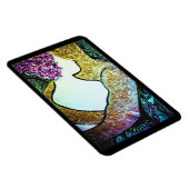 Omarm Interraciaal koppel knuffelen kunstwerk Magneet (Rechterzijde)