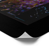 Omarm Interraciaal koppel knuffelen kunstwerk Poster (Hoek)