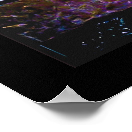 Omarm Interraciaal koppel knuffelen kunstwerk Poster (Hoek)