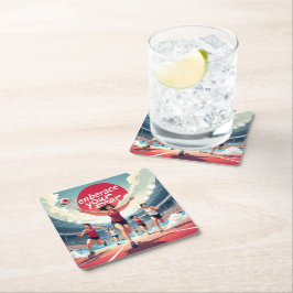 Omarm je angst - Kawaii Motivatie Runner Kartonnen Onderzetters