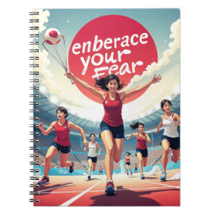 Omarm je angst - Kawaii Motivatie Runner Notitieboek