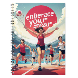 Omarm je angst - Kawaii Motivatie Runner Notitieboek