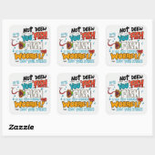 Omarm je eigenzinnigheid: het is je vis! vierkante sticker (Vel)