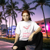 Omarm je innerlijke flamingo grappig t-shirt