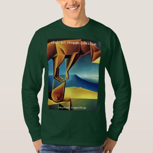 Omarm je innerlijke gloed met Abstrack Animals T-shirt (Voorkant)