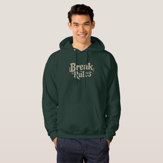 Omarm je innerlijke rebel: Breek regels Hoodie (Voorkant volledig)