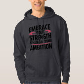 Omarm je kracht, ontketend je ambitie hoodie (Voorkant)