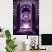 Omarm je teken | Zodiac Mandala Wall Art Poster (Thuiskantoor)