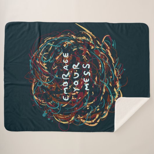 Omarm je troep sherpa deken (Voorkant (horizontaal))