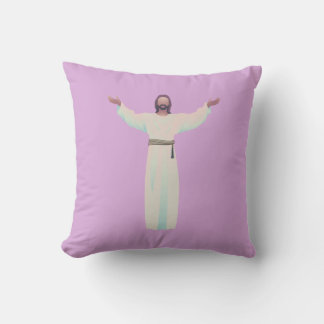 Omarm Jezus - Sierkussen in Lavendel