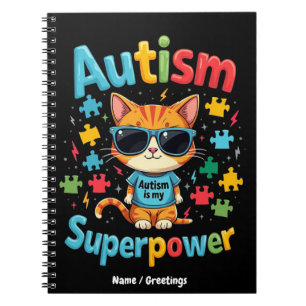 Omarm Kat Liefhebber Autisme Is Mijn Superkracht Notitieboek