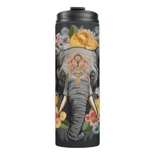 Omarm kracht en sereniteit met onze olifant thermosbeker