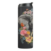 Omarm kracht en sereniteit met onze olifant thermosbeker (Gedraaid links)