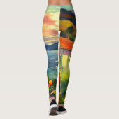 Omarm kunst met elke stap leggings (Achterkant)