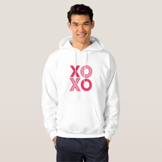 Omarm liefde met onze stijlvolle Valentijnsdag Man Hoodie (Voorkant volledig)