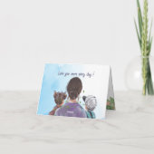 Omarm Moeder Natuur - Gevouwen Moederdag Kaart (Achterkant)