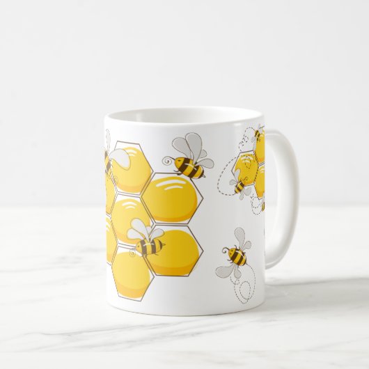 Omarm Natuur met onze Mok met het thema Bijen (Voorkant rechts)