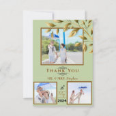 Omarm Natuurlijke Elegantie Bedankkaart (Voorkant)