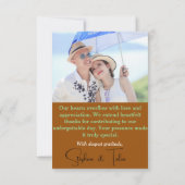 Omarm Natuurlijke Elegantie Bedankkaart (Achterkant)