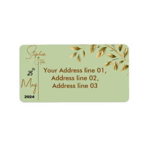 Omarm natuurlijke elegantie etiket