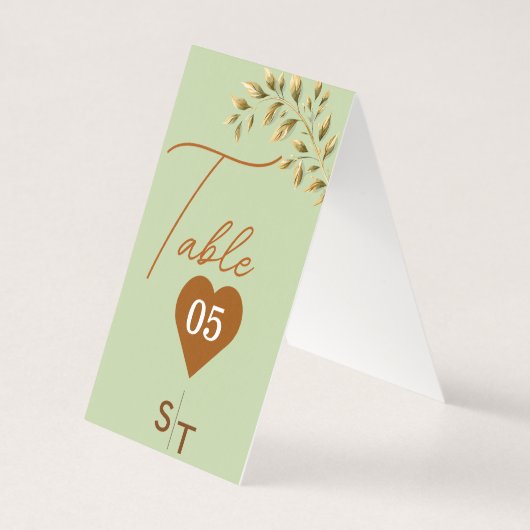 Omarm natuurlijke elegantie kaart (Achterkant)