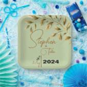 Omarm Natuurlijke Elegantie Papieren Bordje (Feest)