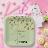 Omarm Natuurlijke Elegantie Papieren Bordje (Feest)