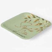 Omarm Natuurlijke Elegantie Papieren Bordje (Gebogen)