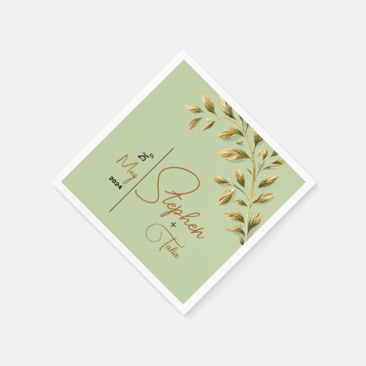 Omarm natuurlijke elegantie servet (Hoek)